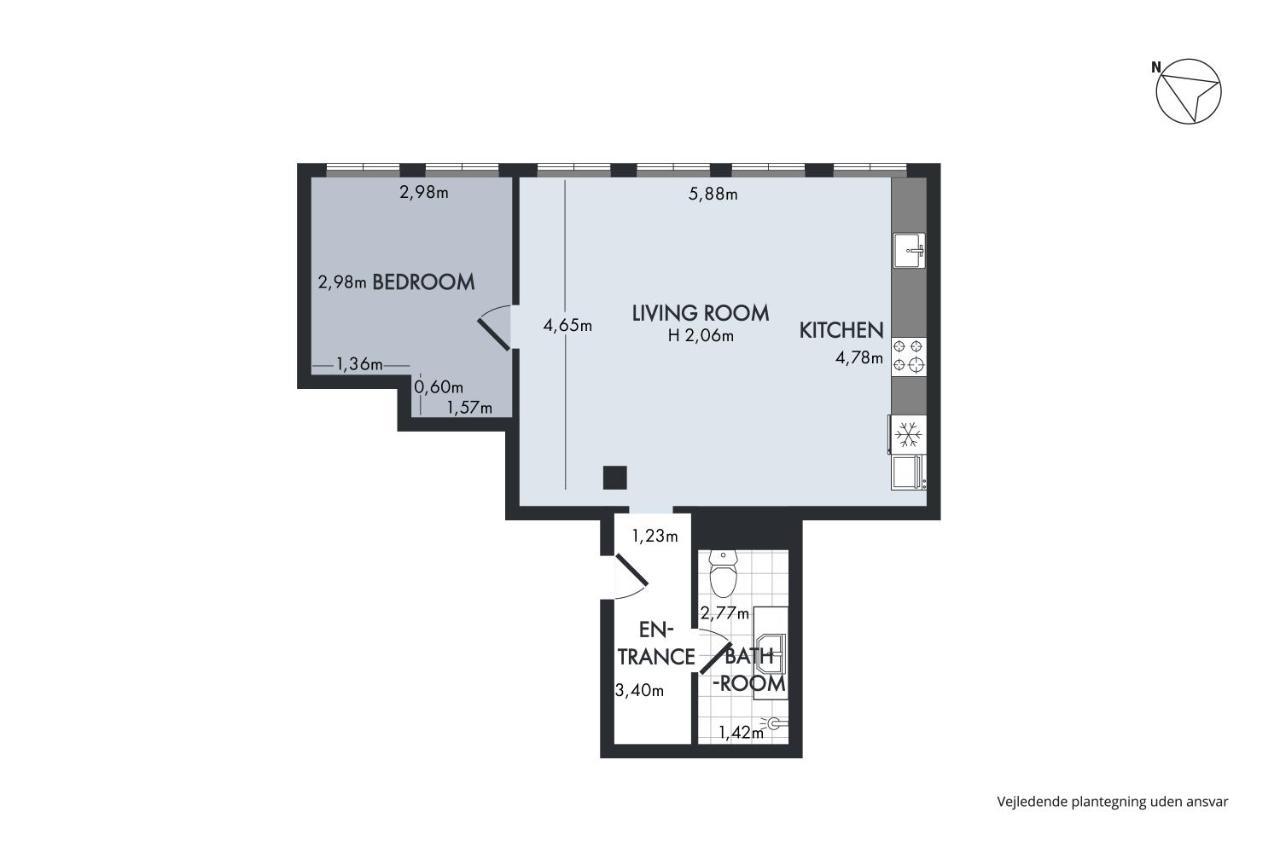 Sanders Regent - Endearing One-Bedroom Apartment Near Central Square Copenhagen Luaran gambar